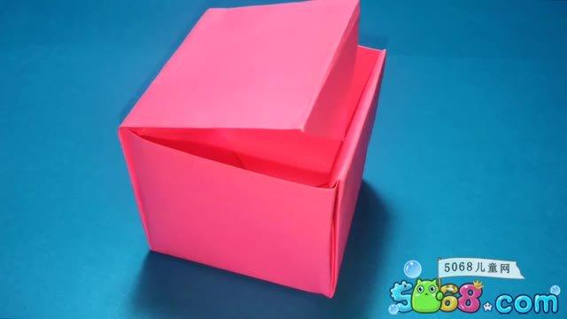 连体盖正方形收纳盒折纸步骤图分享-良心折纸图解