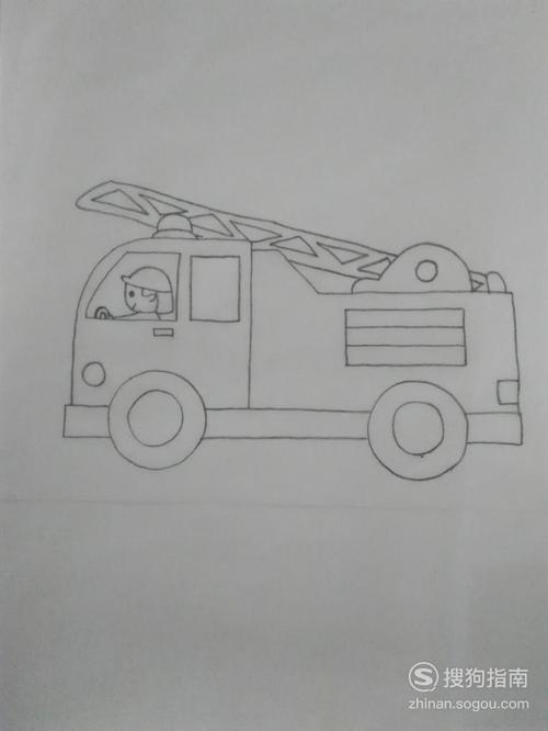 简笔画消防车的画法优质