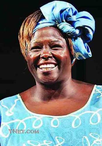 肯尼亚女部长获诺贝尔和平奖(图)