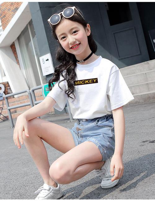 女童短袖t恤夏装新款适合312岁小女孩穿的洋气韩版宽松上衣儿童中小大