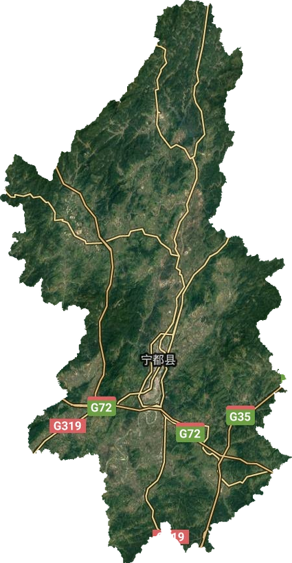 宁都县高清卫星地图