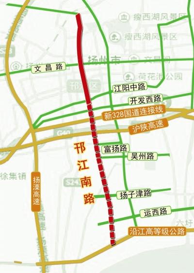 【邗江区】新328国道连接线(江苏邗江段)顺利开工