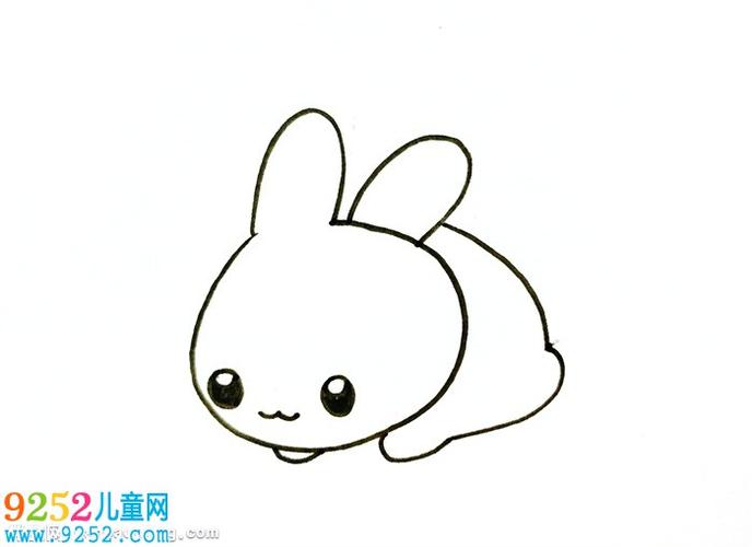 趴着的小兔子怎么画兔子简笔画