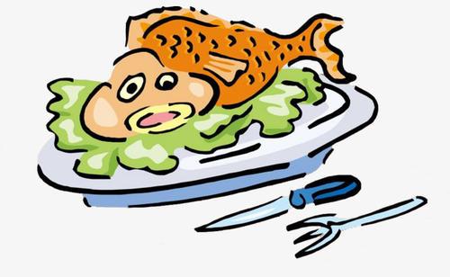画表白图片网冬季热气腾腾的简笔画小清新美食红烧鱼卡通鱼简笔画图片