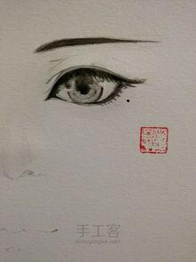 二次元眼睛画法铅笔
