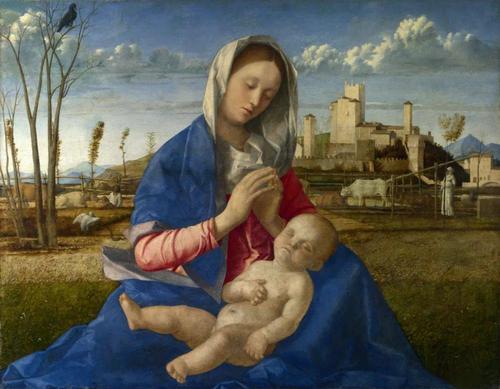 《草地上的圣母》,乔凡尼·贝利尼,英国国家美术馆实际上,当欧洲人对