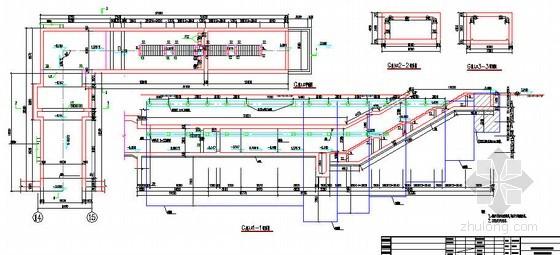 [资料] 地下通道出入口工程主体结构平纵设计图