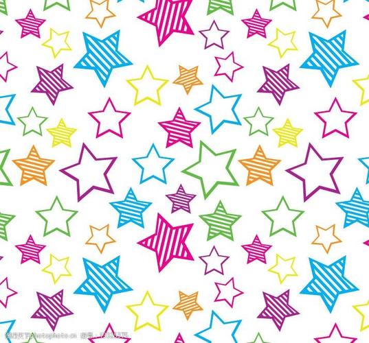 可爱 矢量 星星 包装纸 ai 底图 壁纸 墙纸 装饰 条纹 色彩 设计类 小