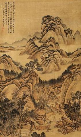 作品欣赏中国山水画:以淡为宗|写意|水墨|中国画|吴道子|绘画历代画家