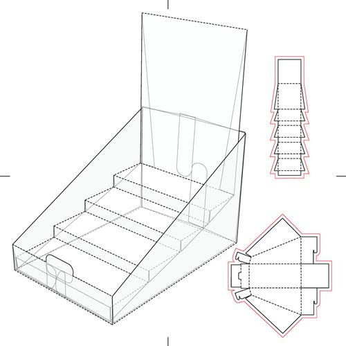 梯形盒子展开平面图素材下载素材下载_梯形盒子展开平面图素材下载模
