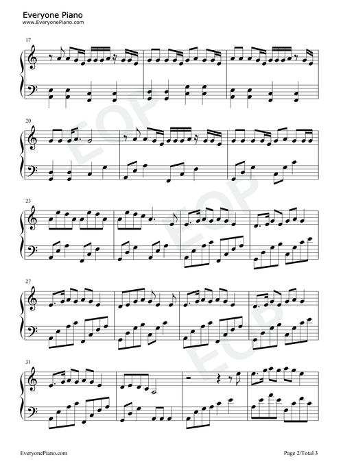 下山-c调简单版五线谱预览2-钢琴谱文件(五线谱,双手简谱,数字谱,midi