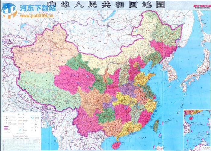 一亿像素的超高清中国地图(可用于桌面壁纸)