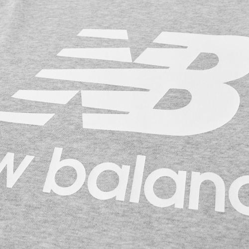 new balance essentials logo hoody in grey