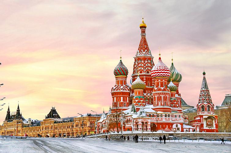 俄罗斯,莫斯科,神庙,冬季,主教座堂,saint basils cathedral,街道
