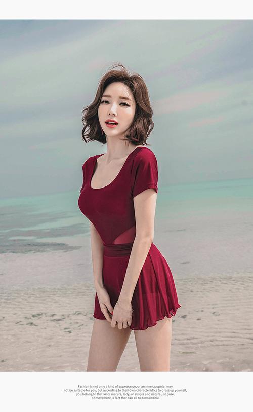 厂家韩版新款分体泳装裙连体比基尼两件套性感保守显瘦游泳衣兴城