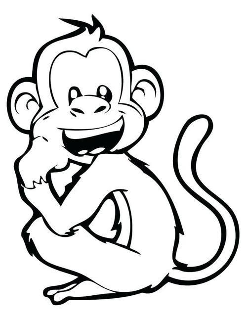 monkey猴子简笔画