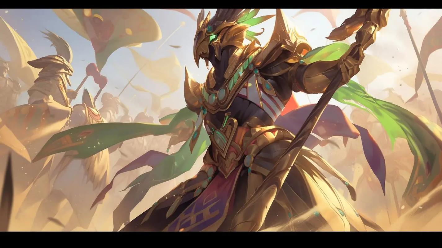 沙漠皇帝 阿兹尔.hero with spear staff - 抖音