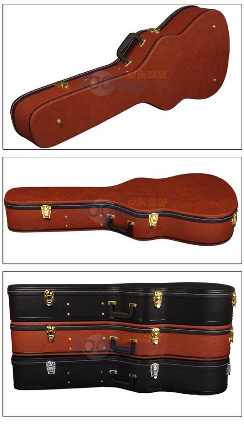 琦材乐器 39寸40寸41寸 民谣吉他盒 古典琴盒 吉他箱 琴箱 金色扣荔枝