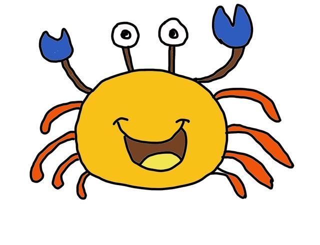简笔画步骤图教学:儿童都喜欢的卡通可爱的小螃蟹,7步立马学会