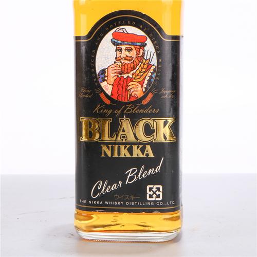 102.90年代日本nikka黑牌威士忌酒 40度700ml
