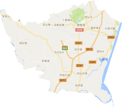 昌黎县高清电子地图,昌黎县高清谷歌电子地图