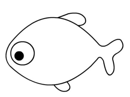 儿童简笔画鱼类简单画法_幼儿各种鱼简笔画