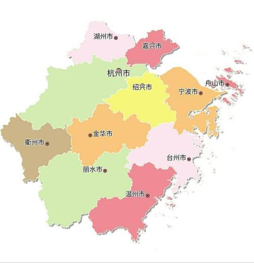 全国34个省级行政区划—浙江篇