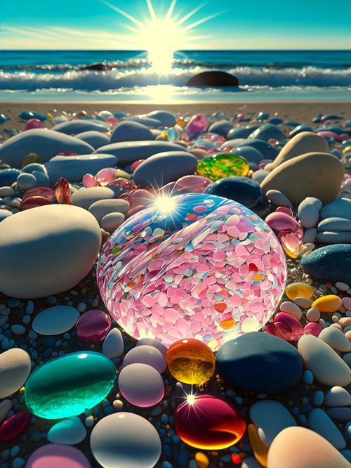 喜欢海边会发光的彩色石头和贝壳吗?超治愈!