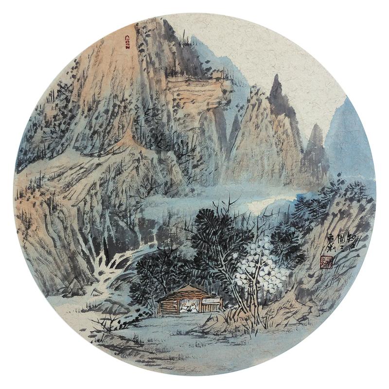 中国美术家协会会员何三宝山水画写生作品