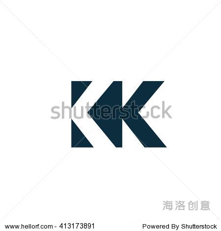 kk logo. vector graphic branding letter element.