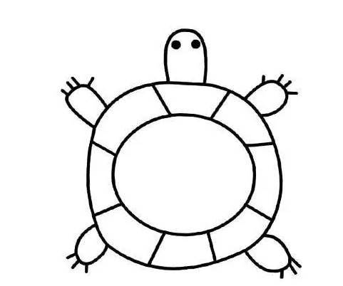 乌龟的简笔画 乌龟的简笔画简单又好看