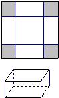 如图一边长为30cm的正方形铁皮,四角各截去一个大小相同的小正方形