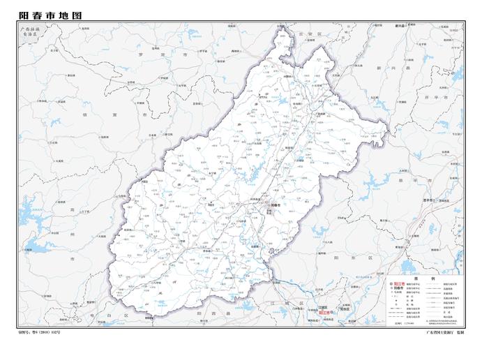 地图库 中国地图 广东 阳江 >> 阳春市标准地图   分国地图 | 分省