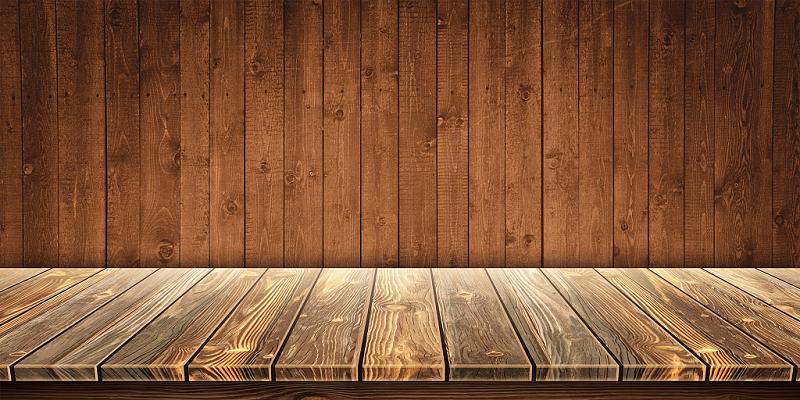 棕色简约立体空间感木纹背景木头地板海报展板网页背景