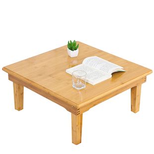 折叠桌楠竹飘窗正方形实木榻榻米桌