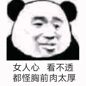 斗图熊猫人女人心看不透都怪胸前肉太厚gif动图_动态图_表情包下载