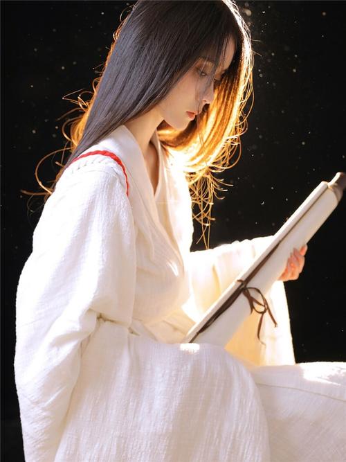 妲菲妮神明少女日式和服弓箭魏晋风白色影楼古装女可以穿着上班的汉服