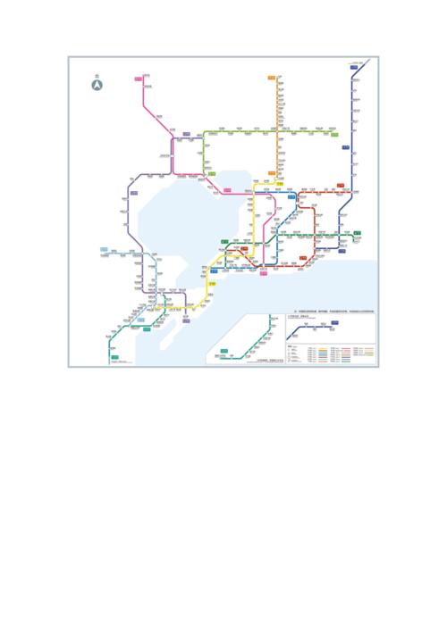青岛市城市轨道交通线网示意图2020年