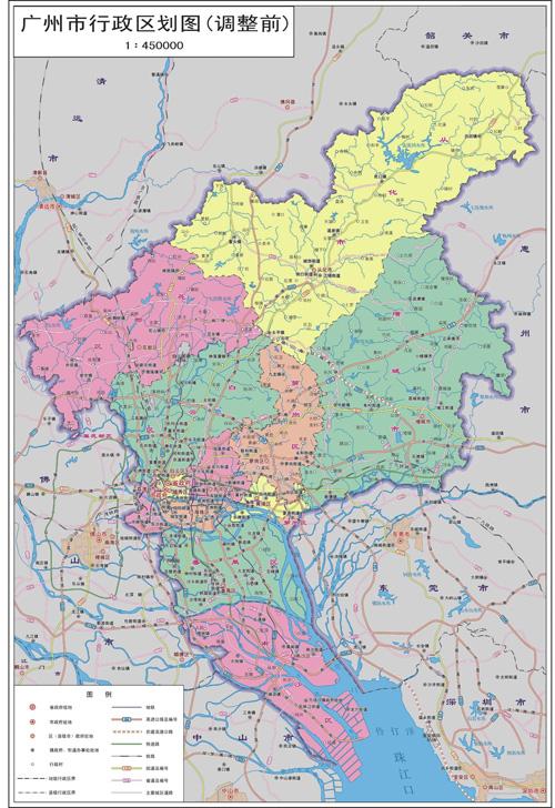 市政府印发行政区划调整通知 广州最新地图出炉