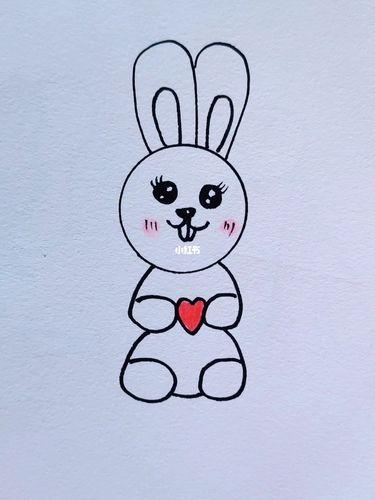 一元画兔子兔子简笔画教程简笔画教程文化绘画
