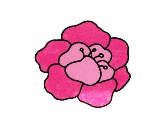 9张漂亮的花朵手帐简笔画素材手帐素材-简笔画大全简笔画玫瑰花的画法
