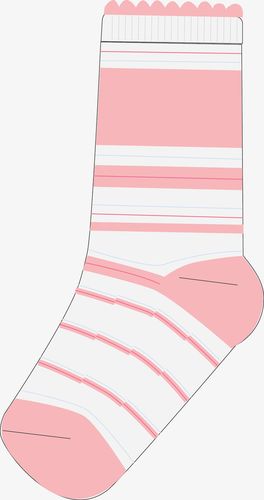 粉色卡通袜子素材图
