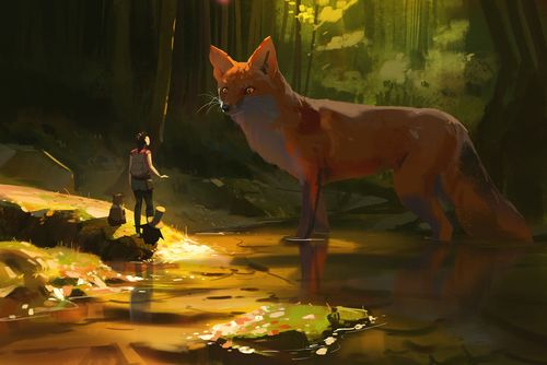 森林里的狐狸 - 堆糖,美图壁纸兴趣社区