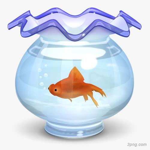 卡通鱼缸金鱼png素材透明免抠图片-其他元素