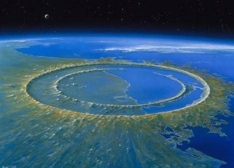 一,墨西哥希克苏鲁伯陨石坑陨石坑乃地球表面呈现的外来奇观,是陨石体
