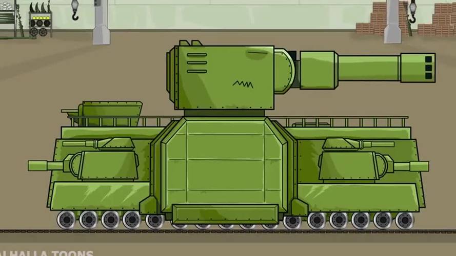 坦克世界动画:kv6加强了,是不是比以前厉害很多?