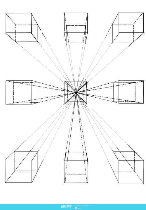 临摹一点透视正方体—绘画基础透视的练习
