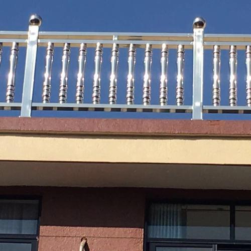 46580欧式201不锈钢楼梯扶手罗马柱护栏杆围栏配件装饰阳台水涨柱立