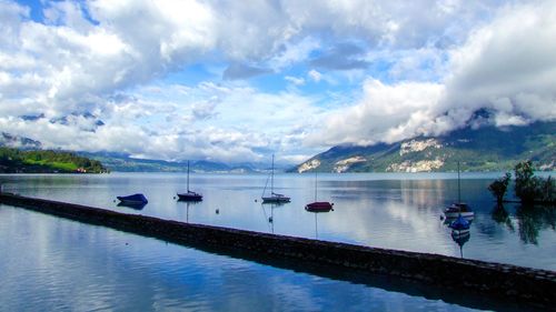 瑞士图恩湖美景摄影高清桌面壁纸