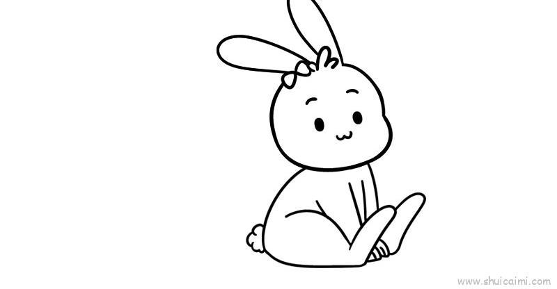 复活节兔子超儿童画怎么画 复活节兔子超简笔画步骤
